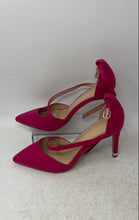 Load image into Gallery viewer, Kelly & Katie Womens Sevama Pink Pointed Toe Ankle Strap High Pump Heels Sz 7.5M