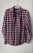 Load image into Gallery viewer, Express Mens Multicolor Check Long Sleeve Modern Fit Dress Shirt Size M 15-15.5