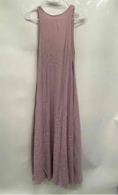 Load image into Gallery viewer, Zara Womens Mauve Sleeveless Round Neck Regular Fit Open Back Maxi Dress Size S