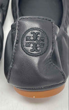 Load image into Gallery viewer, Authentic Tory Burch Womens Black Leather Slip-On Ballet Flats Size 9.5M