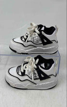 Load image into Gallery viewer, Nike Unisex Baby Air Jordan 4 Black White Leather Lace-Up Sneaker Shoes Size 6C