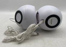 Load image into Gallery viewer, Set Of 2 Pcs Creative Pebble V3 Model MF1680 White Desktop Speakers Not Tested