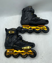 Load image into Gallery viewer, Liku Unisex Performance 125 3WD Speed Black Gold Inline Skates Size EUR 42