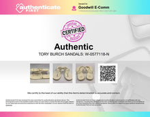 Load image into Gallery viewer, Authentic Tory Burch Womens Mini Miller Ivory Jelly Slip-On Thong Sandals Sz 9 M