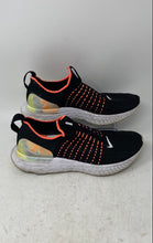 Load image into Gallery viewer, Nike Womens React Phantom Run Flyknit 2 Black Orange Sneaker Shoes Size 7