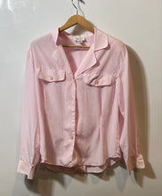 Load image into Gallery viewer, Authentic Christian Dior Womens Pink Long Sleeve Button-Up Shirt Size 10 Stained