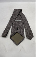Load image into Gallery viewer, Giorgio Armani Mens Gray Brown Printed Adjustable Formal Designer Tie