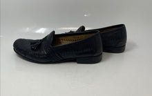 Load image into Gallery viewer, Tasso Elba Mens Black Square Toe Slip-On Loafer Shoes Size 8.5D