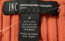 Load image into Gallery viewer, INC International Concepts Womens Orange Short Sleeve Blouse Top Size P
