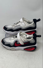 Load image into Gallery viewer, Nike Kids Air Max Nova White Red Black Low Top Hook & Loop Sneaker Shoes Size 2Y