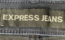 Load image into Gallery viewer, Express Womens Dark Blue Denim Stretch Exp Supersoft Legging Capri Jeans Sz 10R