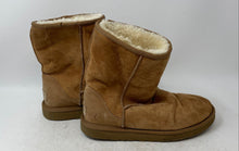 Load image into Gallery viewer, UGG Womens Classic Short II 1016223 Beige Suede Pull-On Shearling Boots Size 8