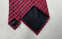 Load image into Gallery viewer, Pierre Cardin Mens Multicolor Plaid Silk Keeper Loop Adjustable Pointed Tie