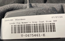 Load image into Gallery viewer, London Fog Mens Gray Long Sleeve Button Front Single-Breasted Peacoat Size 3XT