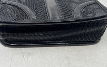 Load image into Gallery viewer, Vivi Zubedi Womens Black Snakeskin Leather Inner Pocket Crossbody Bag With Tag