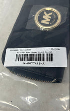 Load image into Gallery viewer, Michael Kors Womens Black Saffiano Leather Inner Divider Zip-Around Wallet