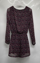 Load image into Gallery viewer, Express Womens Black Multicolor Long Sleeve One-Piece Romper Size XS