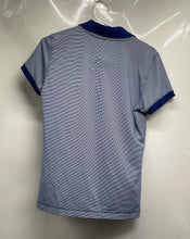Load image into Gallery viewer, Vineyard Vines Mens Blue White Striped Short Sleeve Polo Shirt Size Small