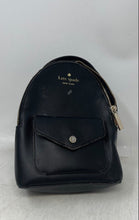 Load image into Gallery viewer, Kate Spade New York Womens Schuyler Black Leather Adjustable Strap Backpack