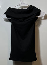 Load image into Gallery viewer, Zara Womens Black Off The Shoulder Sleeveless Pullover Blouse Top Size Small