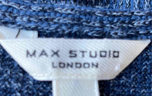 Load image into Gallery viewer, Max Studio London Womens Blue Long Sleeve Pullover Sweater Size XL With Tag