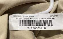 Load image into Gallery viewer, Ralph Lauren Mens Cream Long Sleeve Classic Fit Button-Up Shirt Size XXL