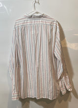 Load image into Gallery viewer, Banana Republic Mens White Red & Blue Striped Slim Button-Up Shirt Size XXL