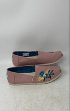 Load image into Gallery viewer, Toms Womens Alpargata 10015661 Pink Embroidered Slip-On Flats Size 8.5