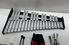 Load image into Gallery viewer, Vic Firth Silver-Tone Xylophone Musical Instrument With Case & Accessories