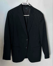 Load image into Gallery viewer, Perry Ellis Womens Black Long Sleeve Very Slim Fit Two-Button Blazer Size 40S
