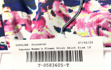 Load image into Gallery viewer, Express Womens Multicolor Floral Print High Rise Back Zip Mini Skirt Size 10