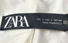 Load image into Gallery viewer, Zara Womens Green Long Sleeve Regular Fit Double-Breasted Blazer Size L With Tag