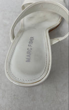 Load image into Gallery viewer, Marc Fisher Womens Zasha White Patent Leather Block Heel Slide Sandals Size 8.5M