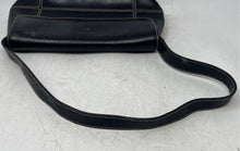 Load image into Gallery viewer, Kenneth Cole Reaction Womens Black Inner Pocket Leather Shoulder Handbag