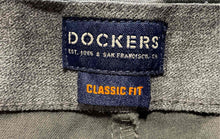 Load image into Gallery viewer, Dockers Mens Gray Classic Fit Straight Leg Dress Pants Size 46X30 With Tag