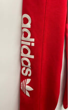 Load image into Gallery viewer, Adidas Mens Red Flat Front Elastic Waist Straight Leg Track Pants Size Medium