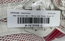 Load image into Gallery viewer, New Balance Mens 327 MS327OR White Red Round Toe Lace-Up Sneaker Shoes Size 10D