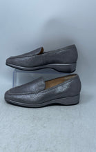 Load image into Gallery viewer, Alex Marie Womens Lynore Silver Square Toe Slip-On Loafer Shoes Size 8.5M