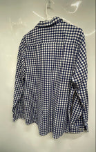Load image into Gallery viewer, Johnston & Murphy Mens Blue White Gingham Long Sleeve Button-Up Shirt Size XL