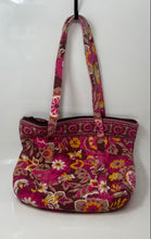Load image into Gallery viewer, Vera Bradley Womens Multicolor Floral Zipper Double Handle Tote Bag