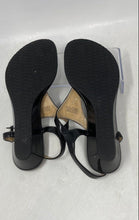 Load image into Gallery viewer, Michael Kors Womens Black Color Leather Wedge Heel Thong Sandals Size 6.5M