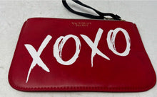 Load image into Gallery viewer, Victoria's Secret Womens Red White XOXO Zipper Wristlet Strap Clutch Purse