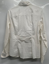 Load image into Gallery viewer, New York & Company Womens White Long Sleeve Wrap Blouse Top Size 10