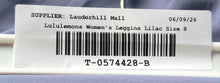 Load image into Gallery viewer, Lululemon Womens Lilac Pull On Elastic Waist Cropped Leggings Size 8