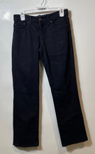 Load image into Gallery viewer, Lucky Brand Womens Black Denim Dark Wash Regular Fit Straight Leg Jeans Sz 0/25