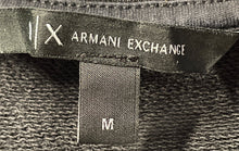 Load image into Gallery viewer, Armani Exchange Mens Black Logo Print Crew Neck Pullover Sweatshirt Size M