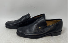 Load image into Gallery viewer, Clarks Mens Black Leather Round Toe Slip-On Loafer Shoes Size UK 7