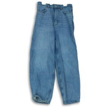 Load image into Gallery viewer, Zara Womens Blue 100% Cotton Medium Wash Straight Leg Jeans Pants Size 4