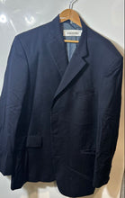 Load image into Gallery viewer, Oscar De La Renta Mens Blue Single-Breasted Three-Button Blazer Jacket Size 50L