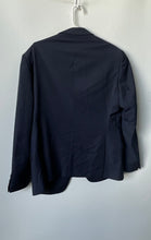 Load image into Gallery viewer, Armani Exchange Mens Blue Pockets Notch Lapel Two-Button Blazer Jacket No Size